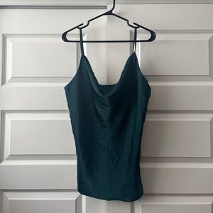 Suzy Shier Cowlneck Tank, Forest Green - Women’s XL | Unisex L